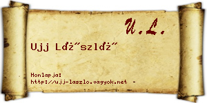 Ujj László névjegykártya